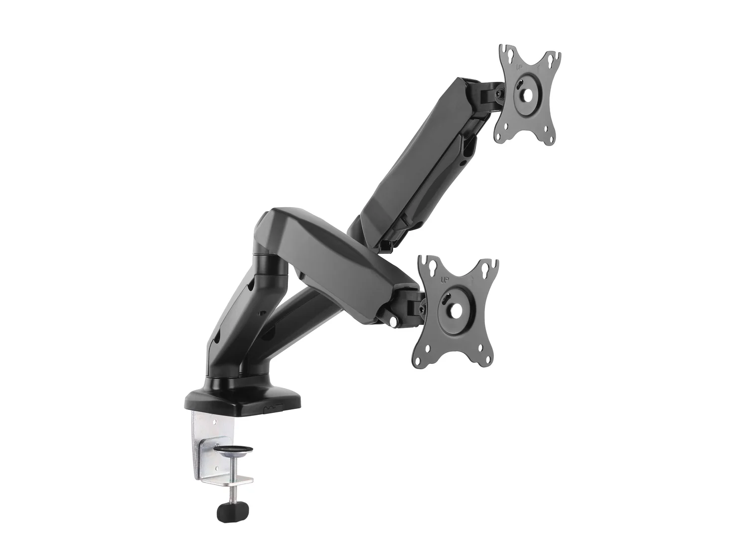 Suporte de secretária para 2 monitores Equip 650121 13"-27" mola a gás rotação 360° preto