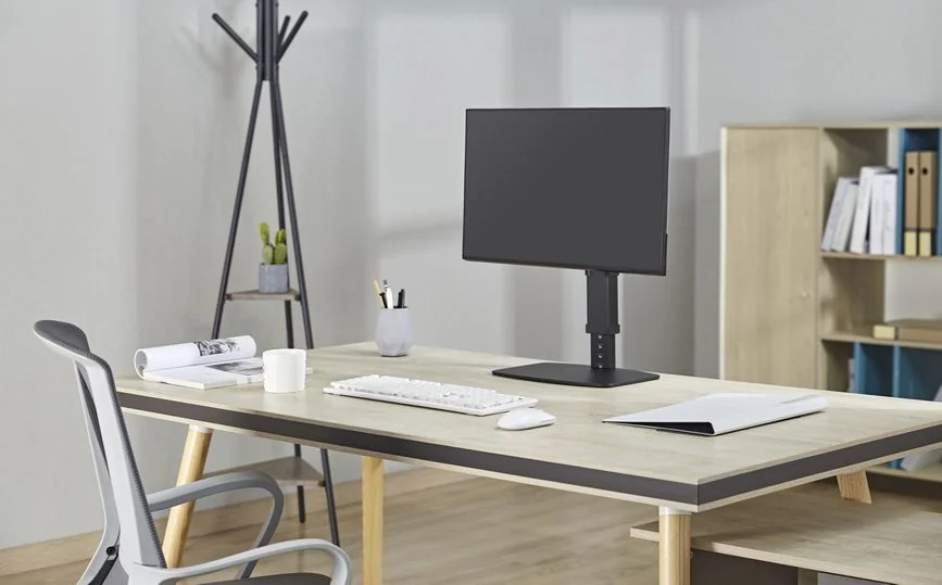 Suporte de Monitor Autónomo para Secretária 17"-32" com Ajuste de Altura – Equip - Imagem 8