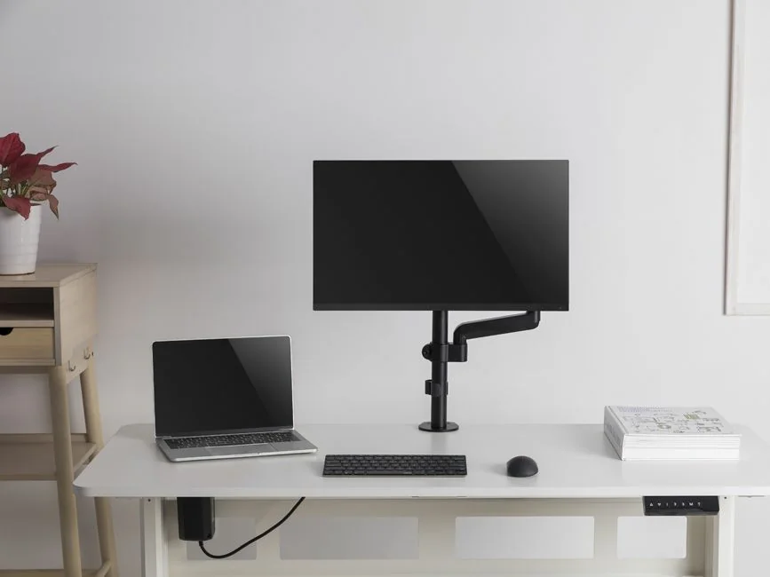 Suporte de Monitor com Mola a Gás para Secretária 17"-32" Articulado em Alumínio – Equip - Imagem 5