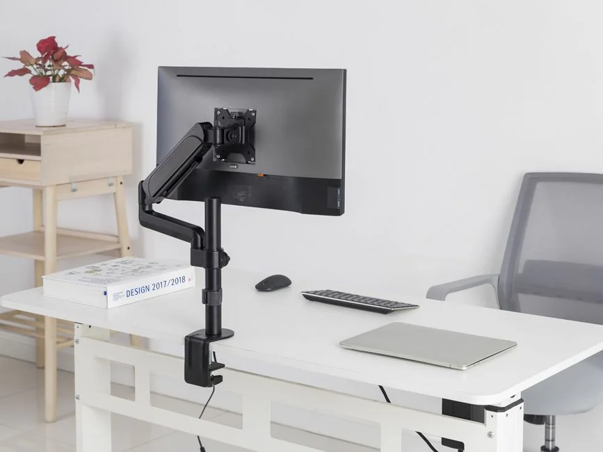 Suporte de Monitor com Mola a Gás para Secretária 17"-32" Articulado em Alumínio – Equip - Imagem 6