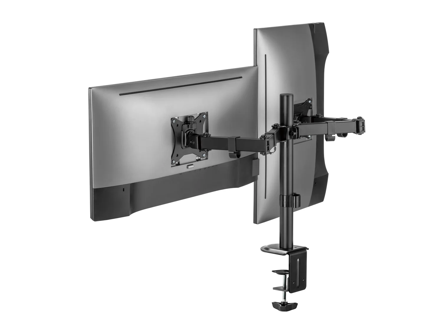 Suporte de Monitor Duplo Articulado para Secretária 17"-32" com Rotação 360° – Equip - Imagem 5