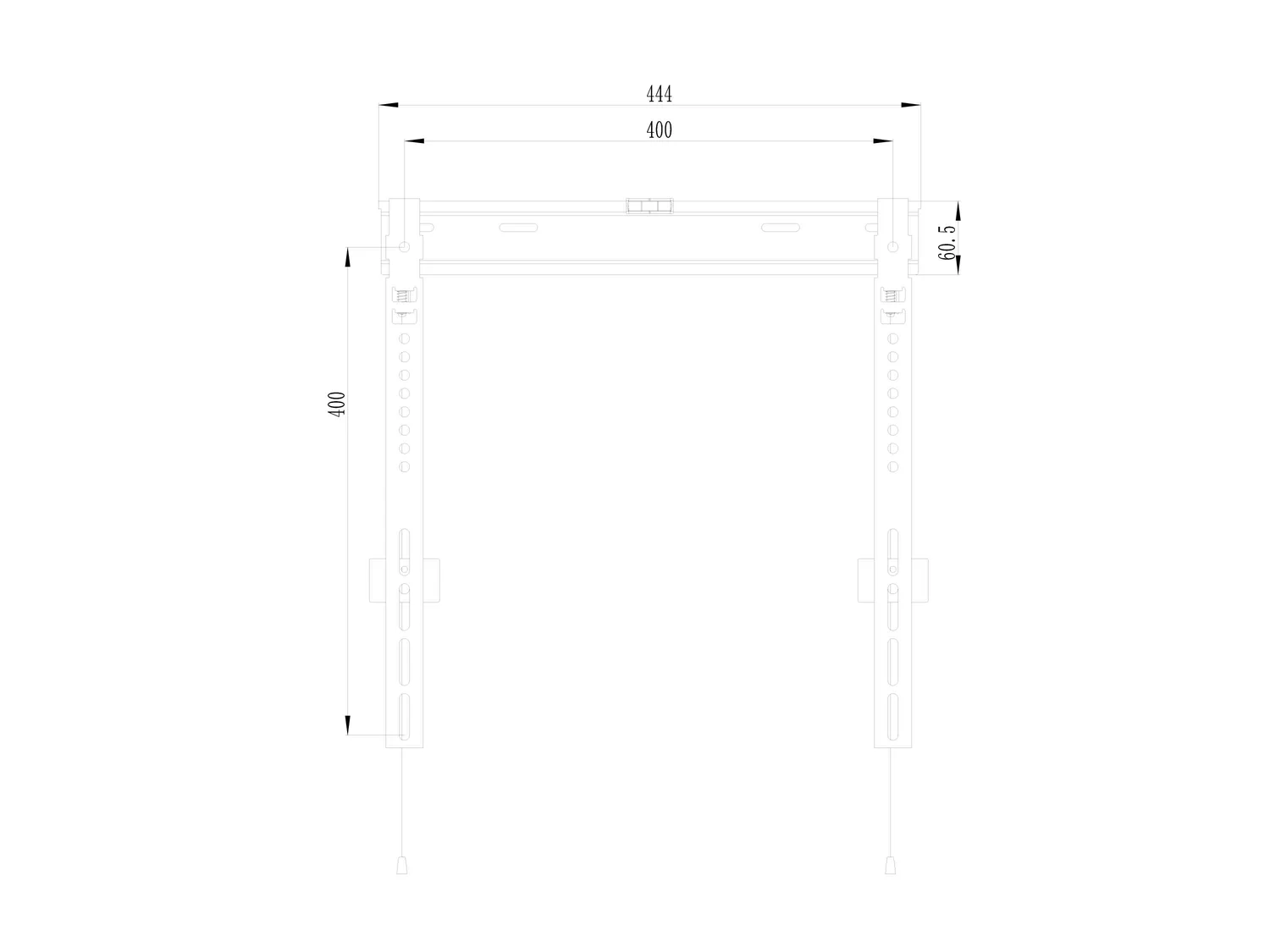 Suporte de Parede para TV Equip Fixo Slim 32"-55" VESA 400x400 - Imagem 3