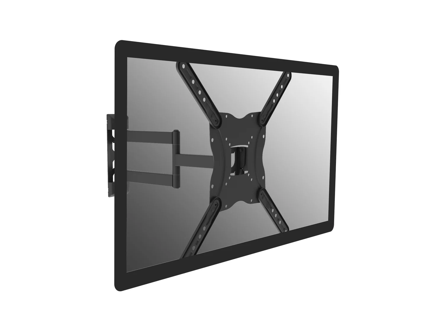 Suporte de Parede Articulado para Monitor 23"-55" Equip – Rotação 90°, Gestão de Cabos, VESA 400x400 - Imagem 2