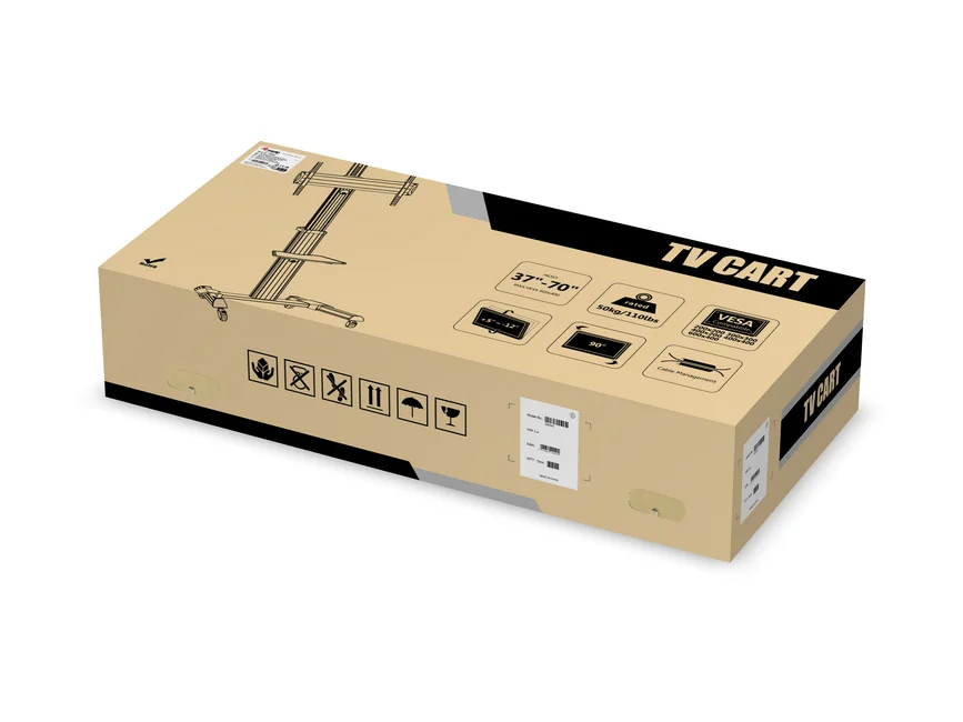 Carrinho para TV Equip 37"-70" com Rotação 90° e Ajuste de Altura (650602) - Imagem 3