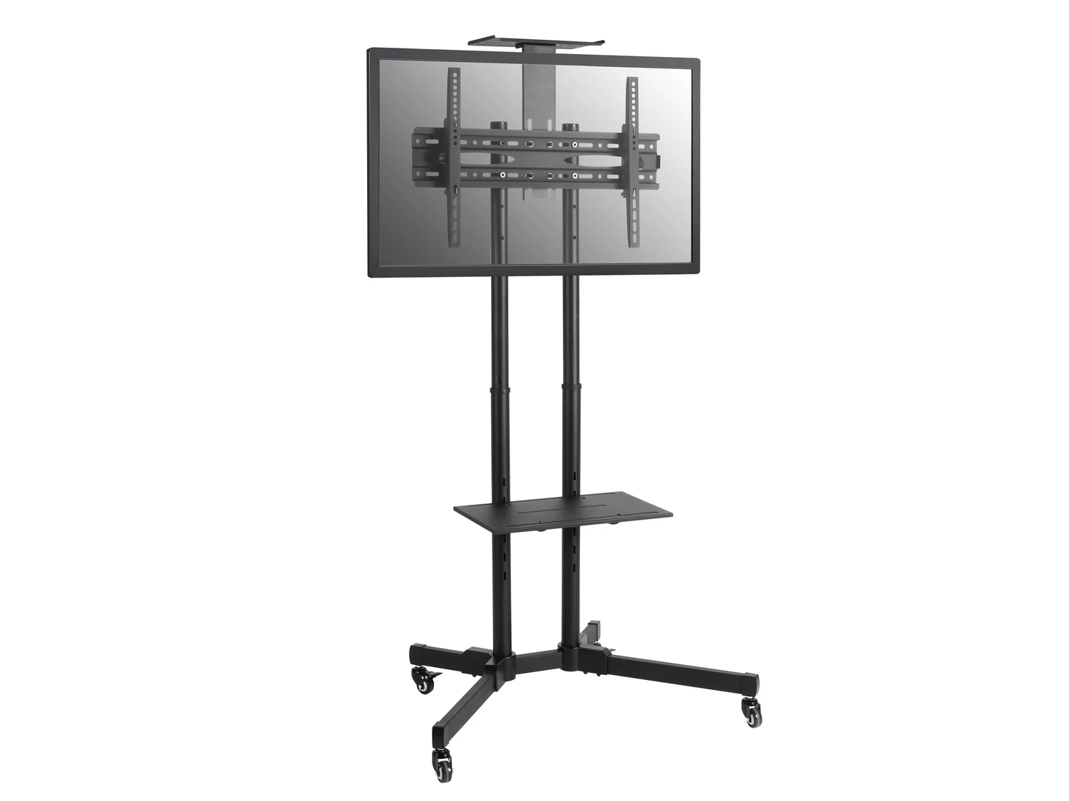Carrinho de Chão para TV 37"-70" Equip – Móvel com Rodas, Prateleira Ajustável, 50 kg - Imagem 2
