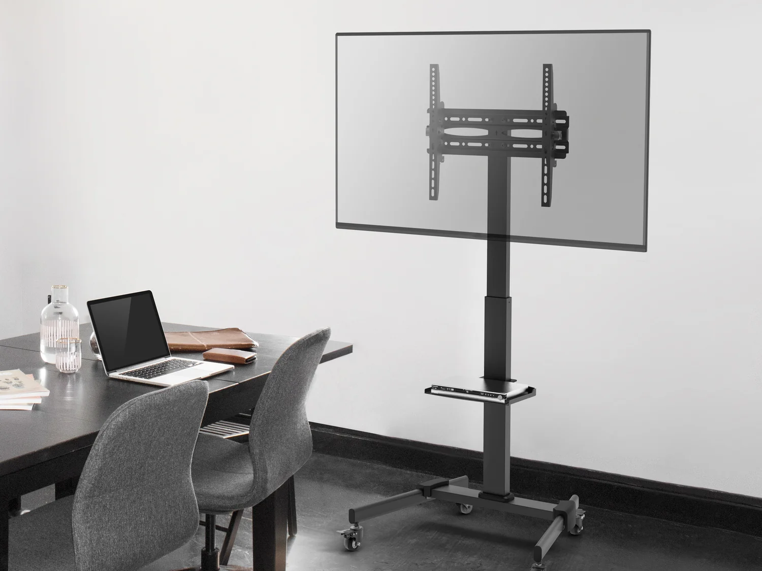 Suporte Carrinho TV Equip 650607 Universal 32-55" VESA 400x400 Móvel com Rodas até 35kg - Imagem 8
