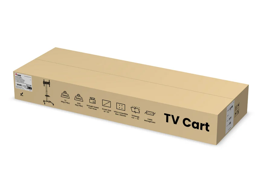 Suporte Carrinho TV Equip 650607 Universal 32-55" VESA 400x400 Móvel com Rodas até 35kg - Imagem 10