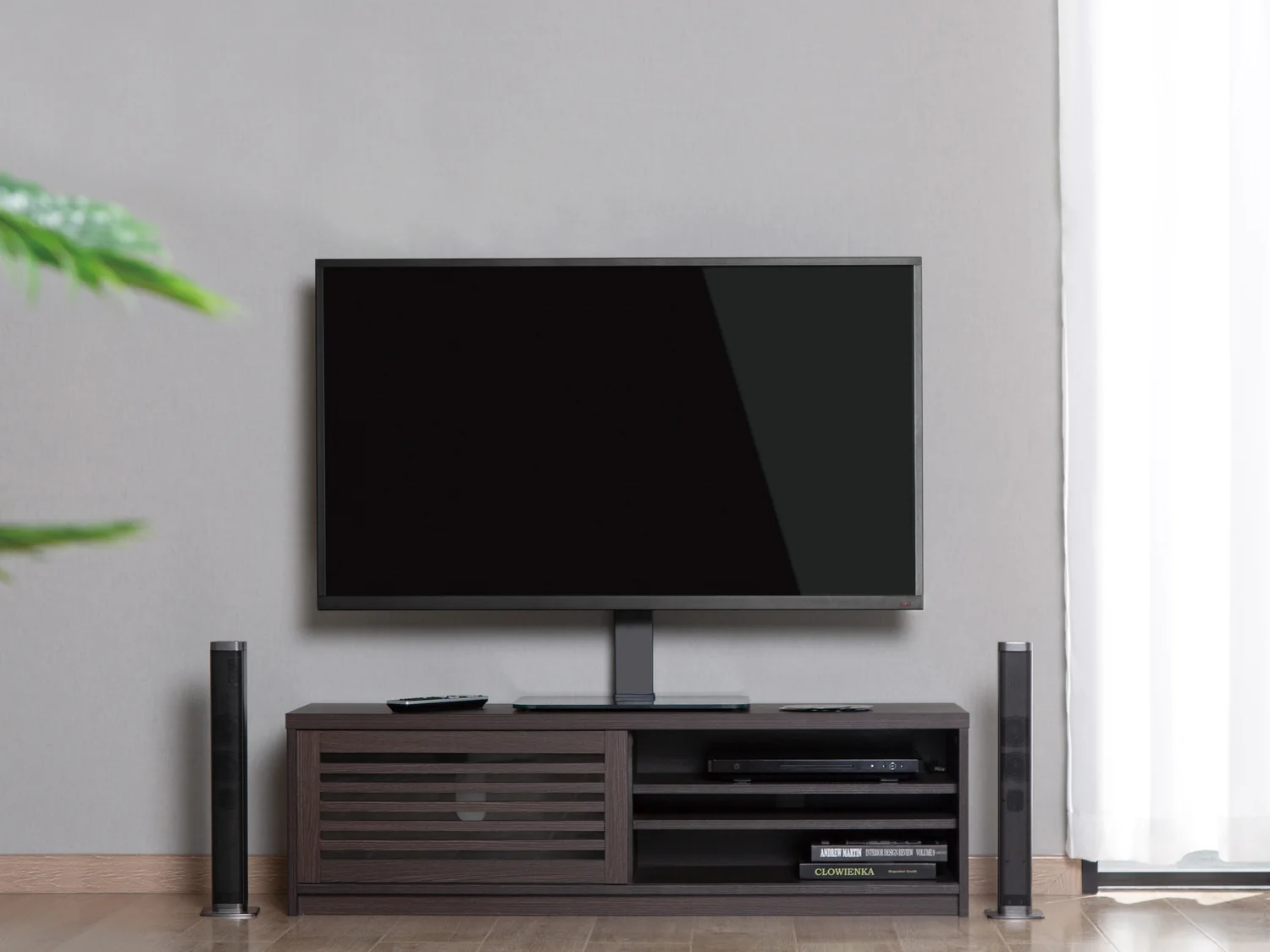 Suporte de Mesa para TV 37"-70" Equip – Altura Ajustável, Rotação 35°, Gestão de Cabos - Imagem 3