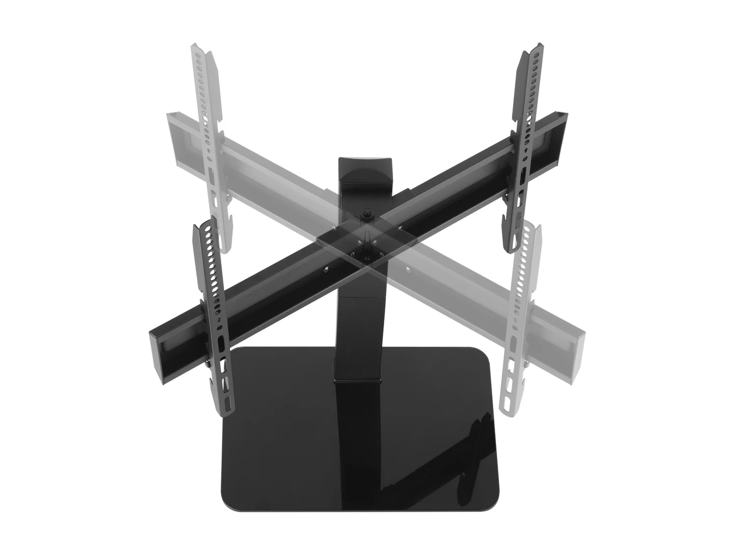 Suporte de Mesa para TV 37"-70" Equip – Altura Ajustável, Rotação 35°, Gestão de Cabos - Imagem 5