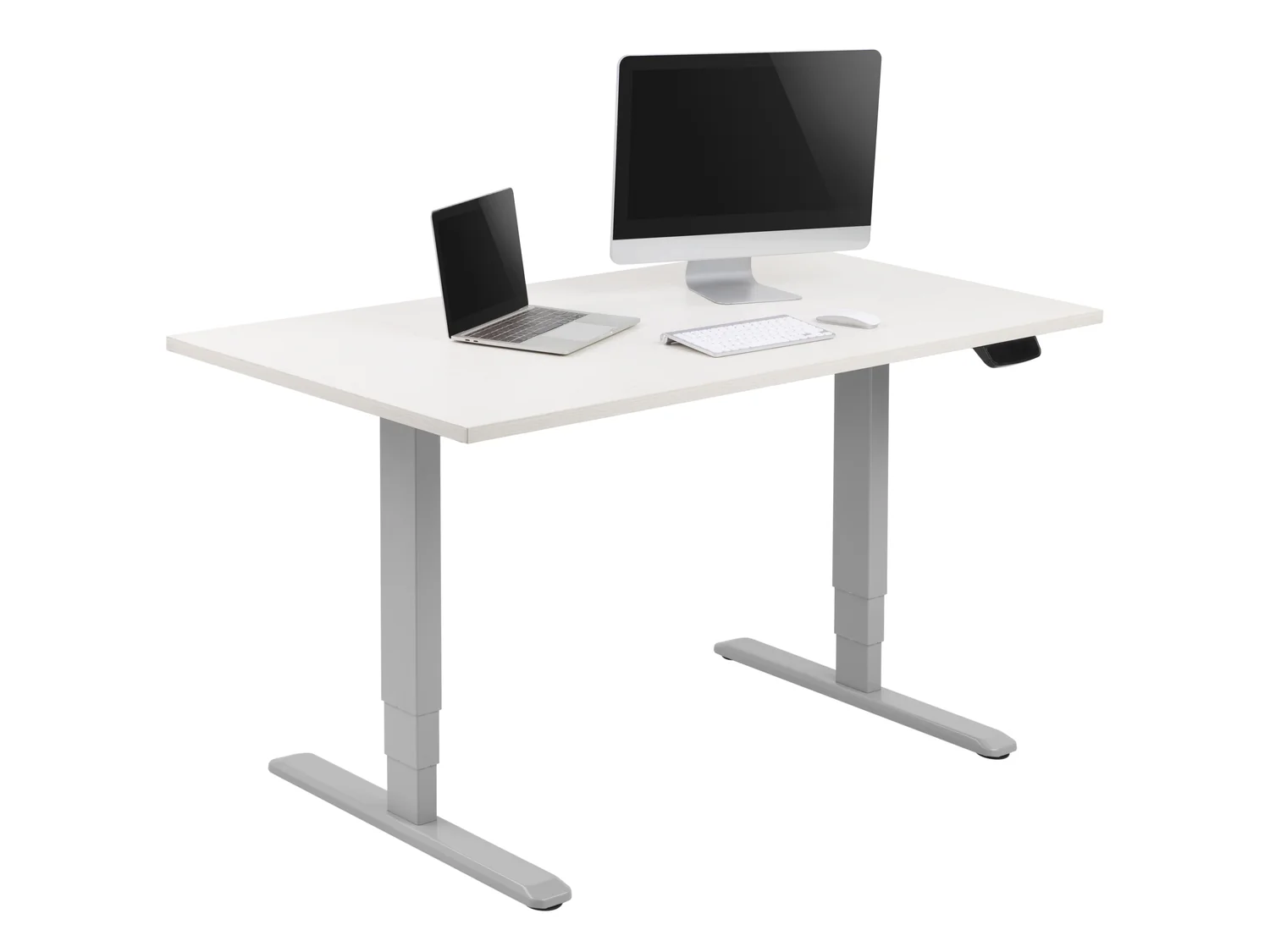 Estrutura elétrica de secretária Equip ERGO 3WAY sit-stand com motor duplo cinzento - Imagem 5