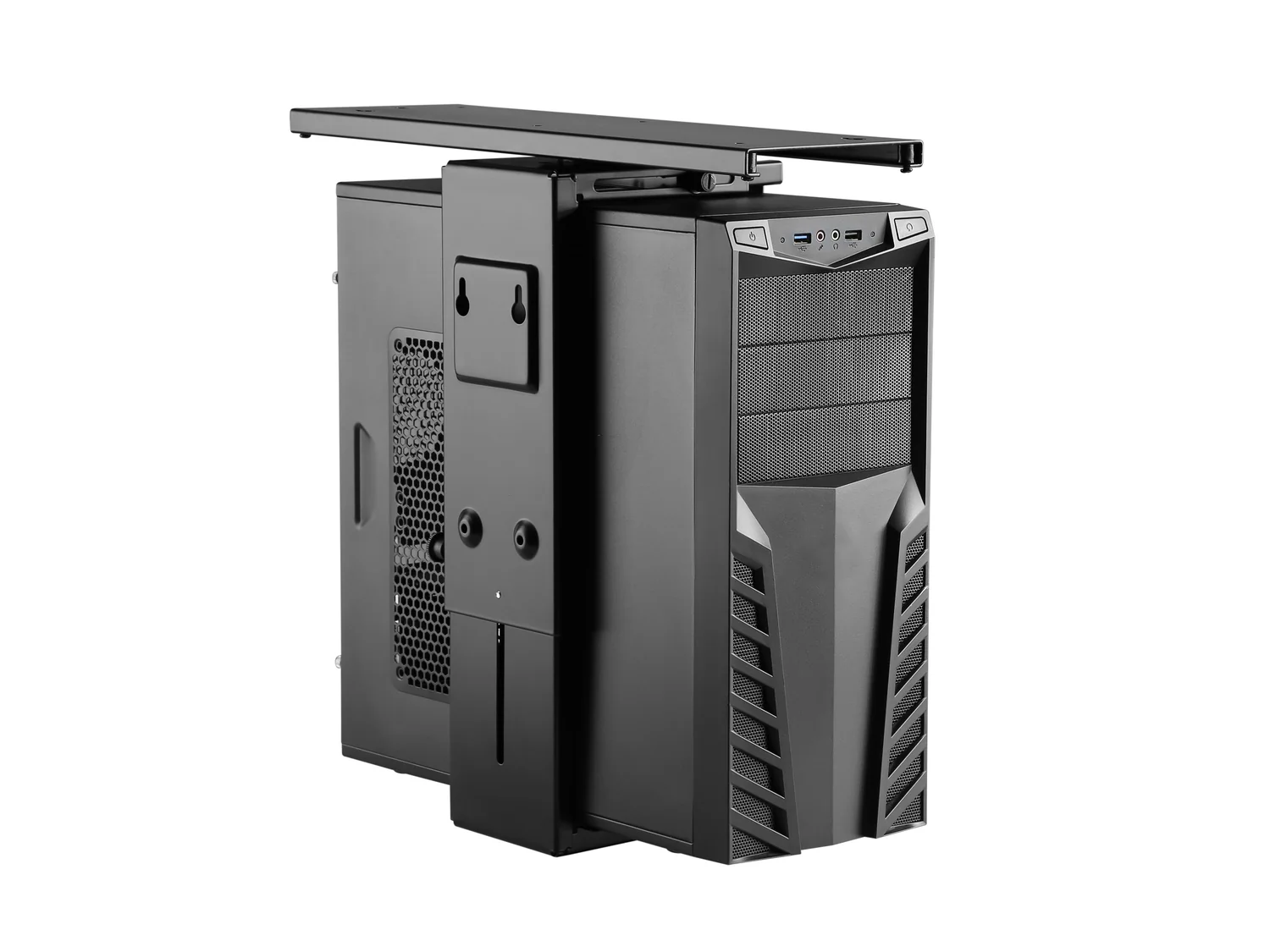Suporte de secretária para CPU Equip 650892 ajustável rotação 180° aço preto 10 kg - Imagem 3