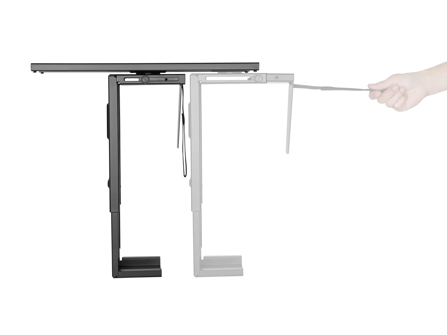 Suporte de secretária para CPU Equip 650892 ajustável rotação 180° aço preto 10 kg - Imagem 5