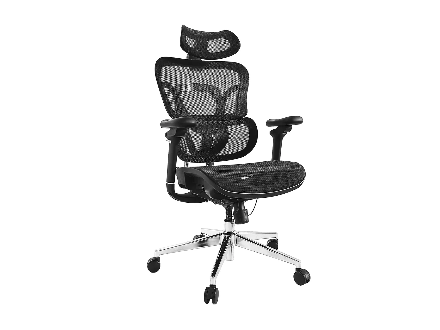Cadeira de Escritório Ergonómica Equip 651051 – Encosto em Rede, Apoio Lombar e Encosto de Cabeça - Imagem 1