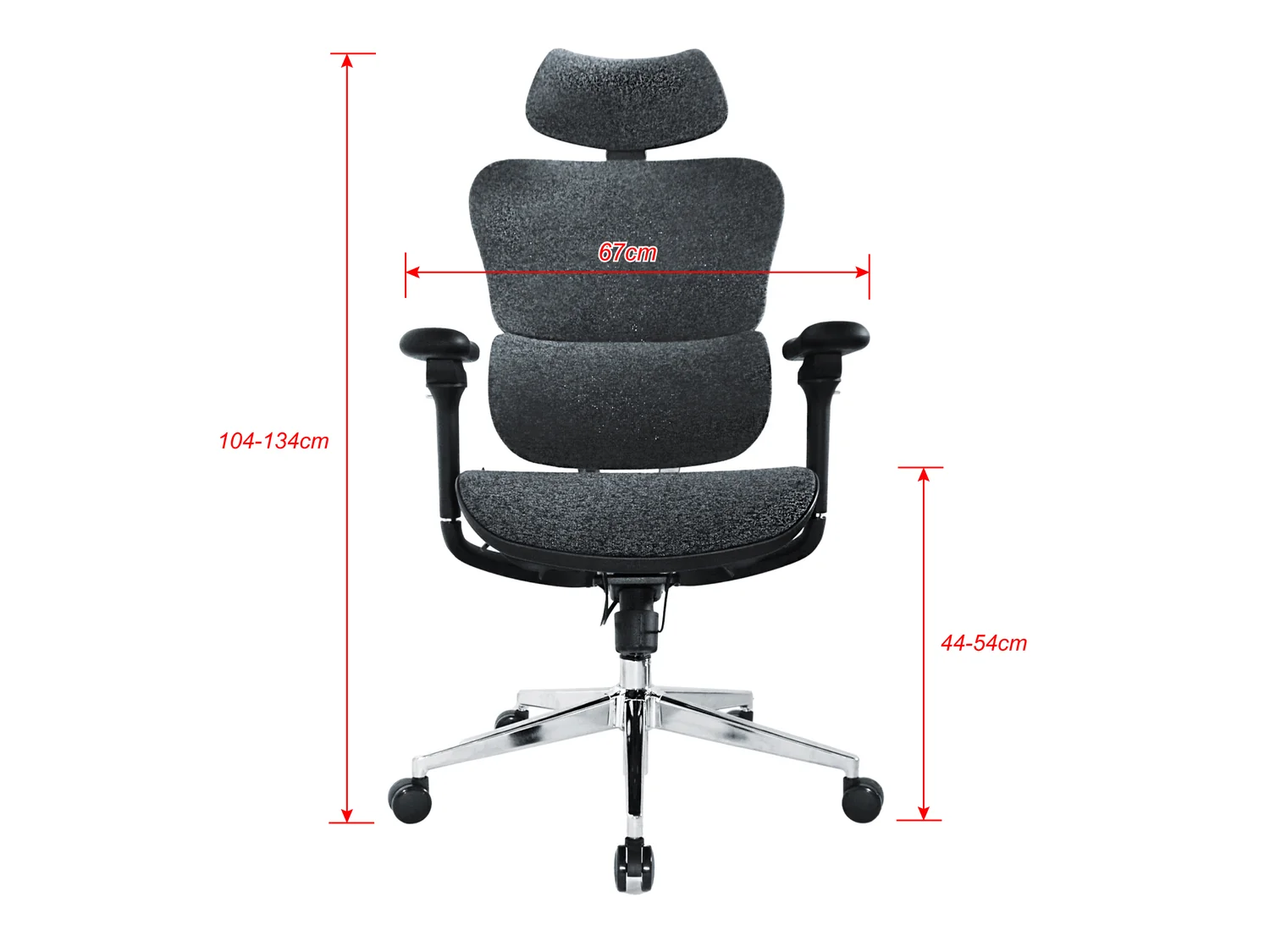 Cadeira de Escritório Ergonómica Equip 651052 – Assento Acolchoado, Apoio Lombar e Encosto de Cabeça - Imagem 6