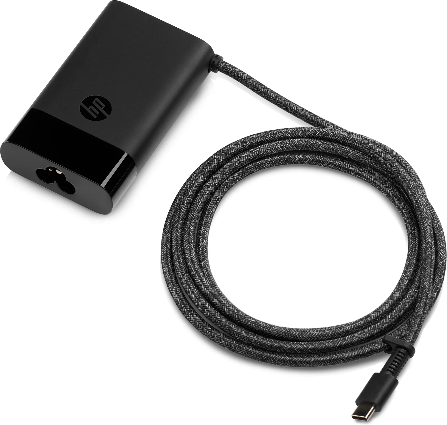 Carregador HP USB-C 65W para Portátil Preto Cabo USB Tipo-C Incluído - Imagem 1