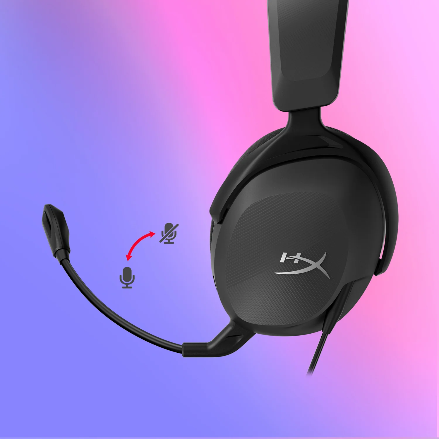 Headset Gaming HyperX Cloud Stinger 2 Core com Fios Preto para PC - Imagem 5