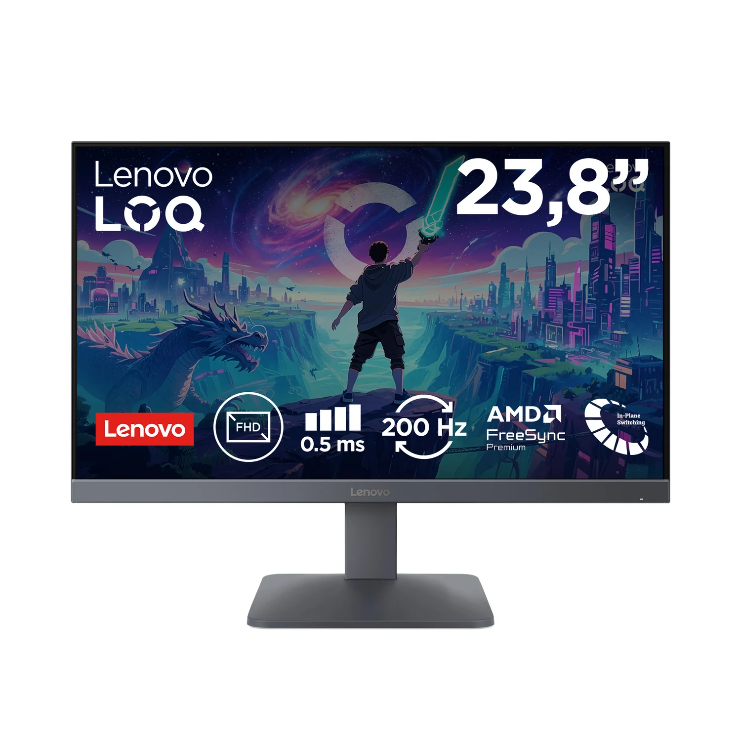 Monitor Gaming Lenovo LOQ 24-10 23.8" FHD IPS 200Hz 0.5ms MPRT HDR10