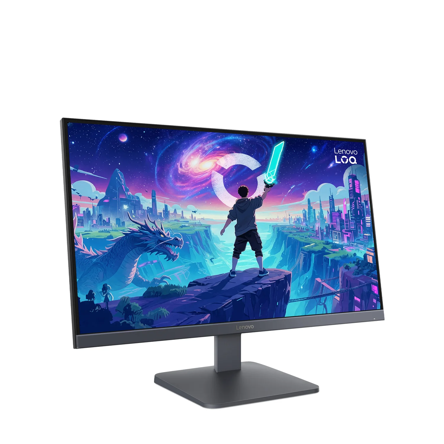Monitor Gaming Lenovo LOQ 27Q-10 27" QHD IPS 180Hz HDR10 AMD FreeSync 0,5ms MPRT Preto - Imagem 3