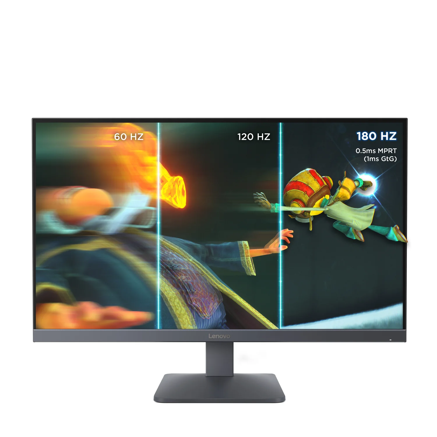 Monitor Gaming Lenovo LOQ 27Q-10 27" QHD IPS 180Hz HDR10 AMD FreeSync 0,5ms MPRT Preto - Imagem 2