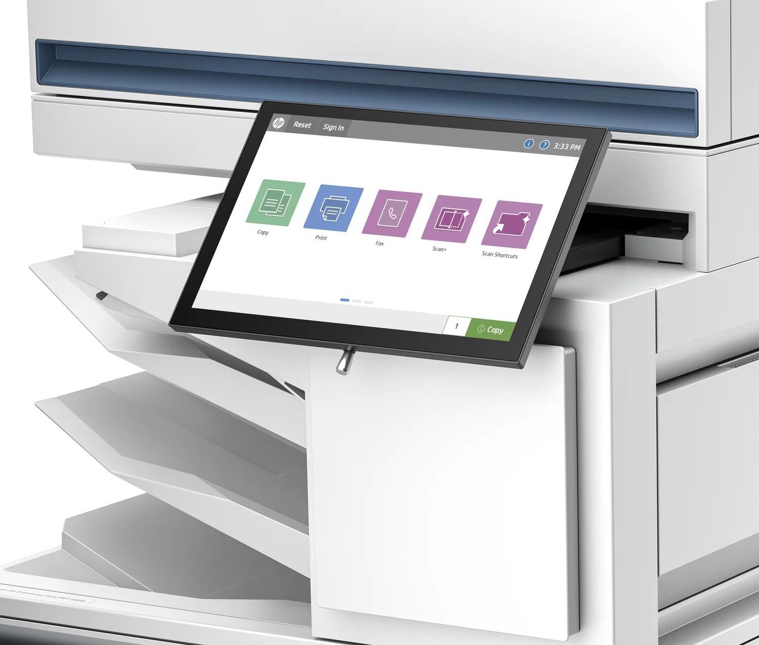 Impressora HP Color LaserJet Enterprise Flow MFP 6800zfsw Multifunções Cor Wi-Fi - Imagem 9