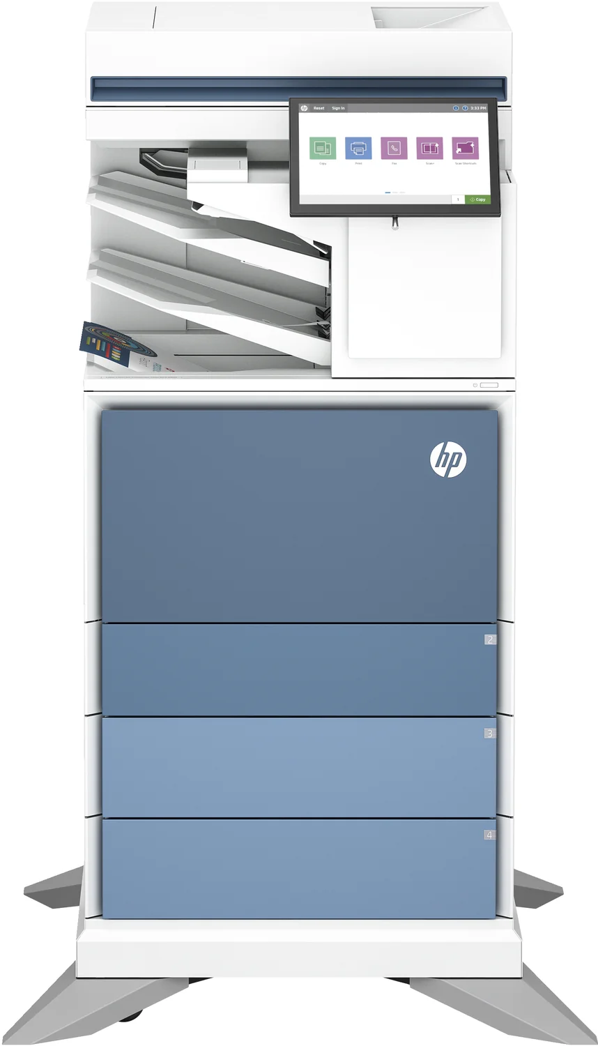 Impressora HP Color LaserJet Enterprise Flow MFP 6800zfsw Multifunções Cor Wi-Fi - Imagem 2