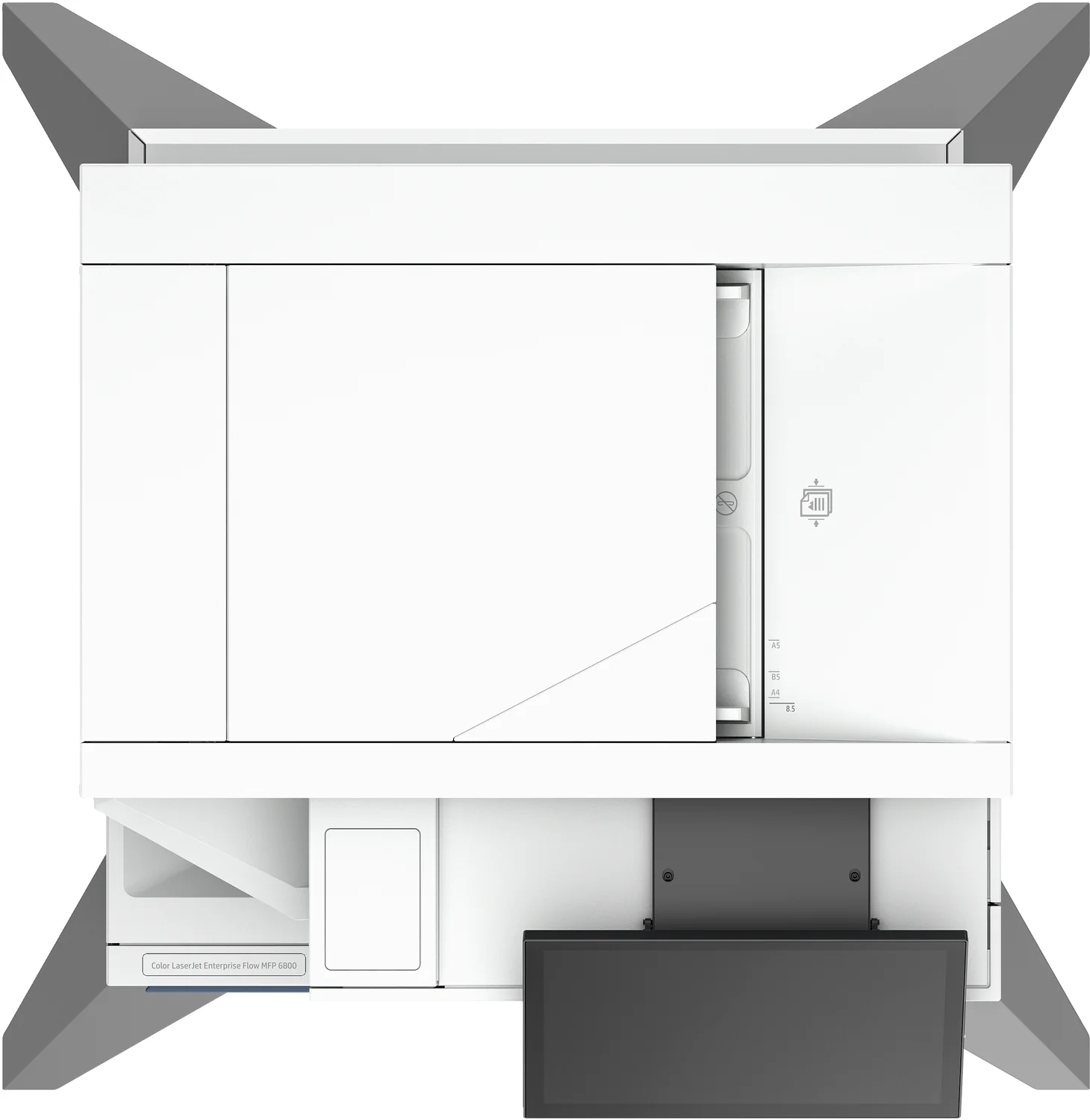 Impressora HP Color LaserJet Enterprise Flow MFP 6800zfsw Multifunções Cor Wi-Fi - Imagem 8