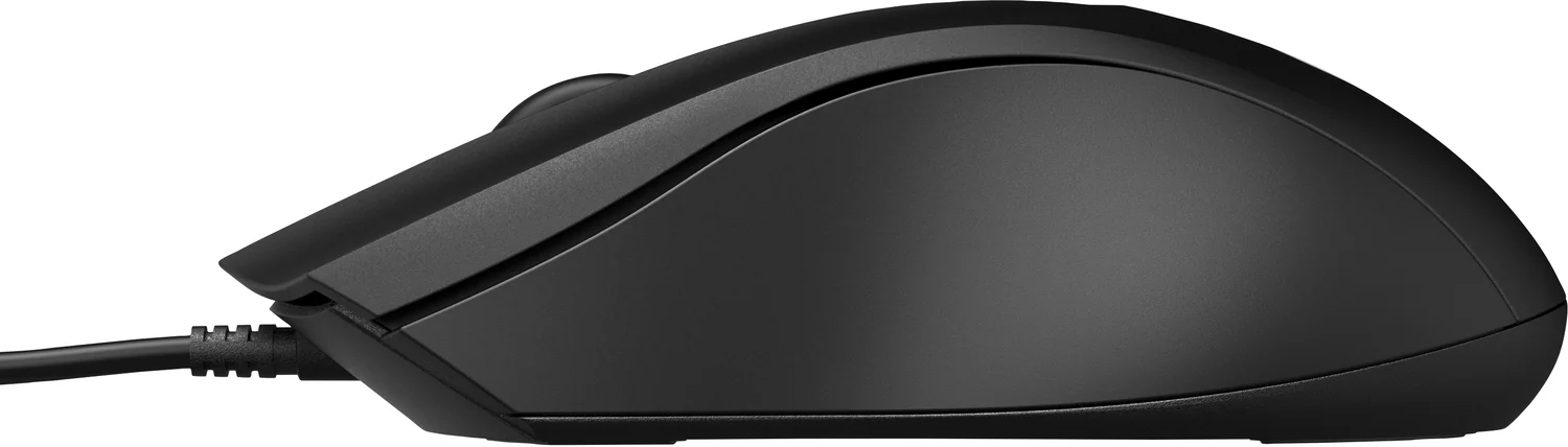 Rato Com Fios HP 100 USB Ótico 1600 DPI Ambidestro Preto - Imagem 3