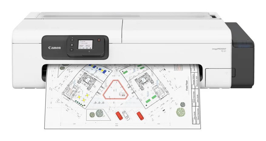 Plotter Canon imagePROGRAF TC-21 A1 24 Polegadas Wi-Fi 4 Cores com Pedestal - Imagem 2
