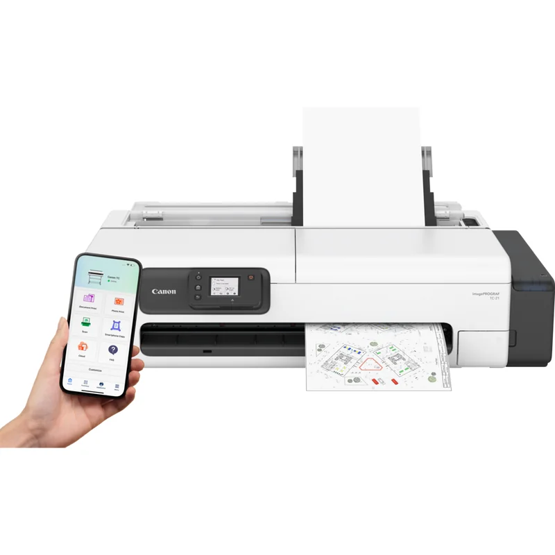 Plotter Canon imagePROGRAF TC-21 A1 24 Polegadas Wi-Fi 4 Cores com Pedestal - Imagem 12