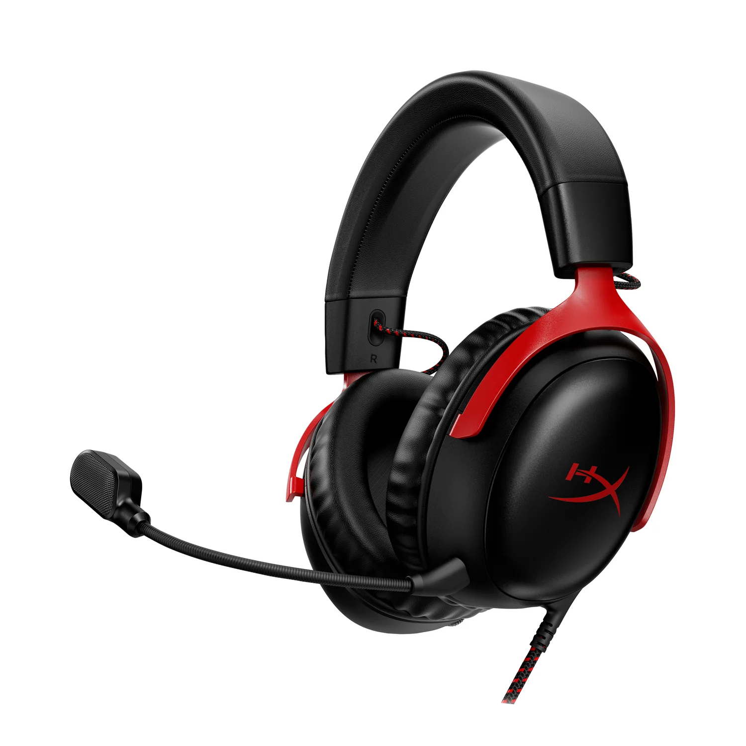 Headset Gaming HyperX Cloud III com Surround DTS 7.1 e Drivers 53mm - Preto/Vermelho