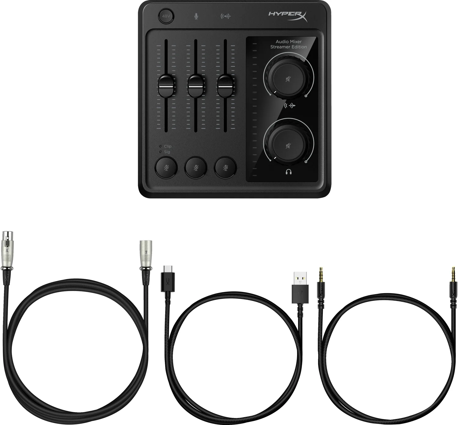 Misturador de Áudio HyperX com 6 Portas USB e Entrada XLR para Gaming e Streaming - Imagem 5