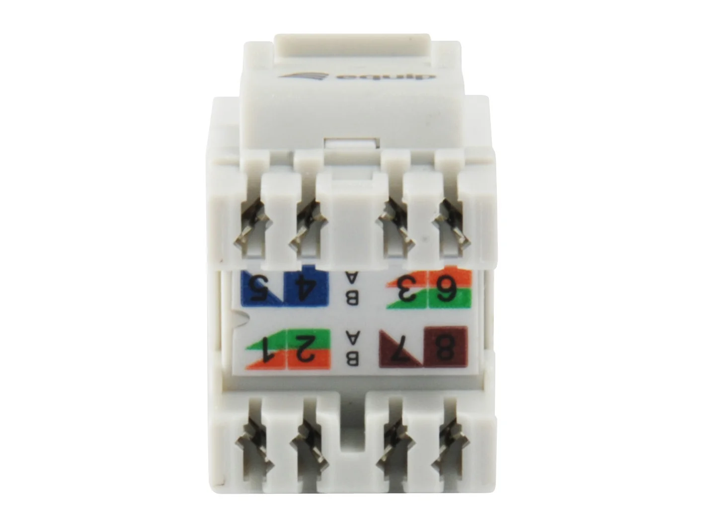 Conetor Keystone Equip Cat6 Slim Unshielded RJ-45 Branco (Conjunto 8 Unidades) - Imagem 3