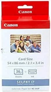 Pack Papel e Tinteiro Canon KC-36IP SELPHY 36 Impressões Cartão de Crédito - Imagem 4