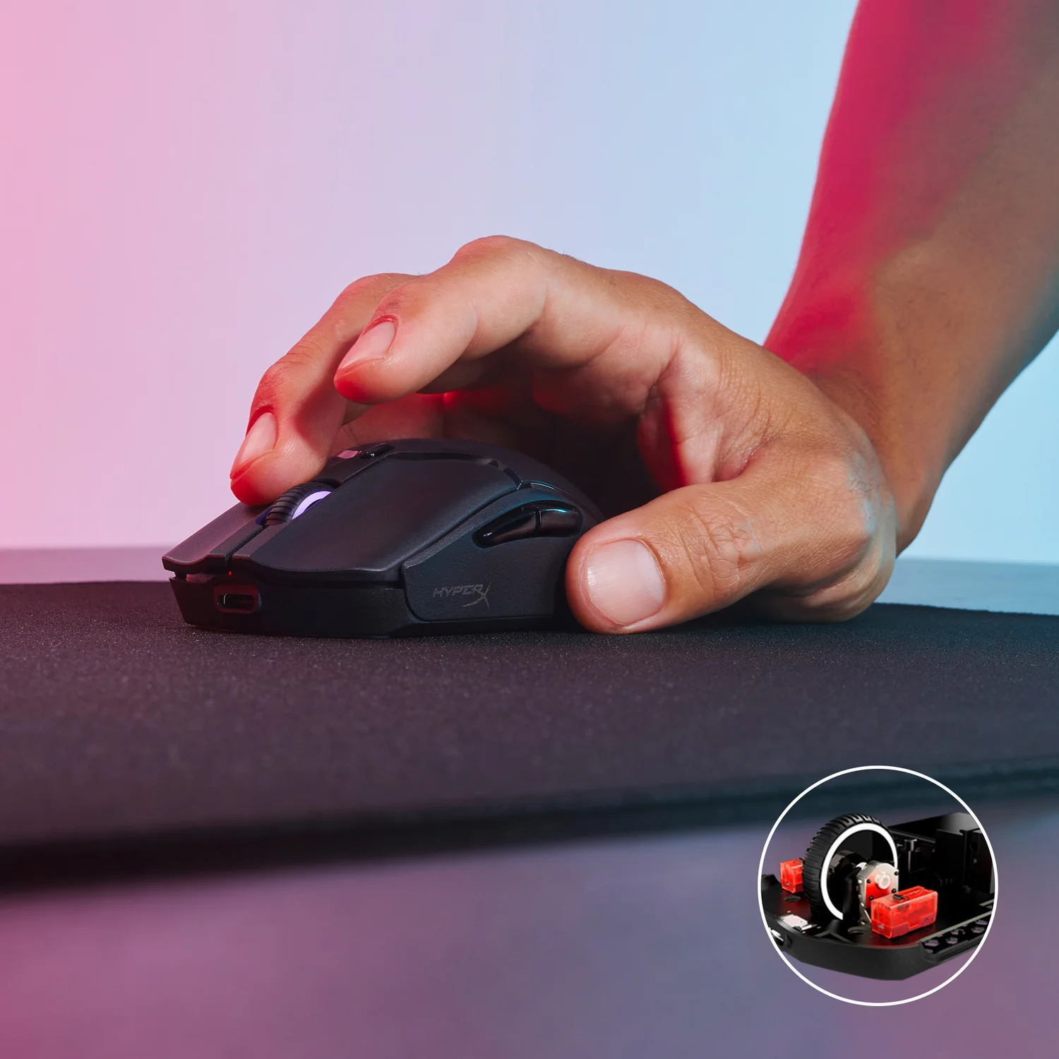 Rato Gaming Sem Fios HyperX Pulsefire Haste 2 Mini 26000 DPI Compacto Preto - Imagem 6