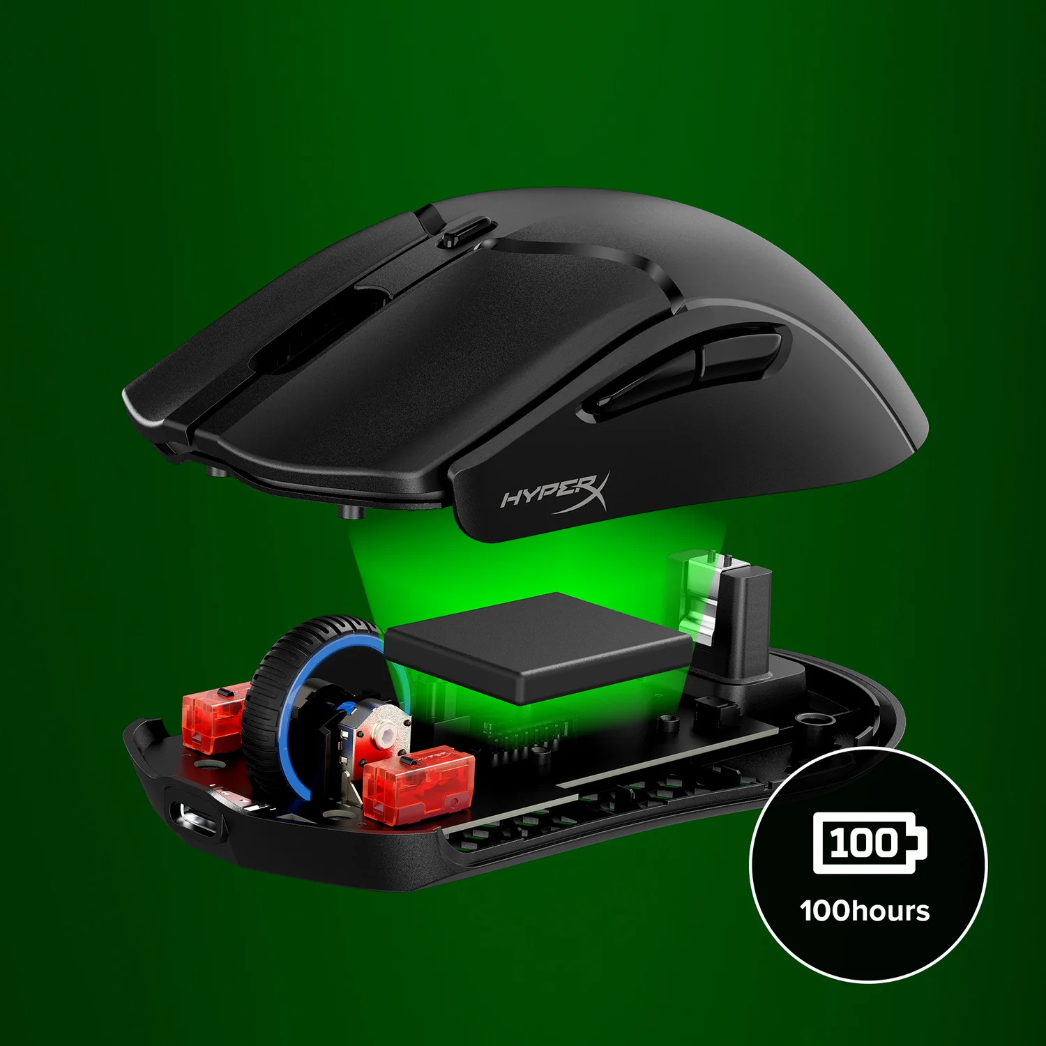 Rato Gaming Sem Fios HyperX Pulsefire Haste 2 Mini 26000 DPI Compacto Preto - Imagem 3