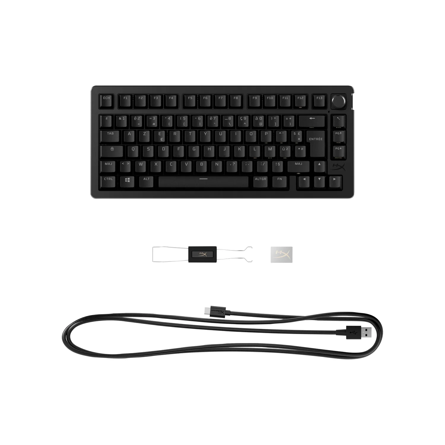 Teclado Gaming HyperX Alloy Rise 75 Mecânico RGB 8000Hz Preto