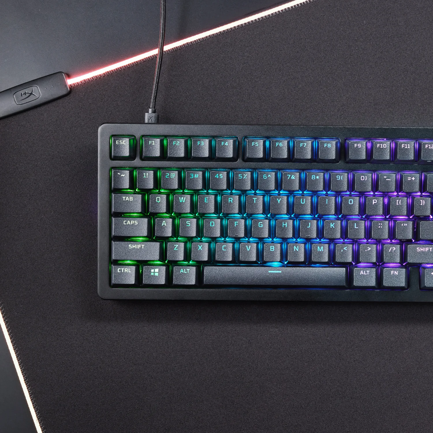 Teclado Gaming HyperX Alloy Rise 75 Mecânico RGB 8000Hz Preto - Imagem 6