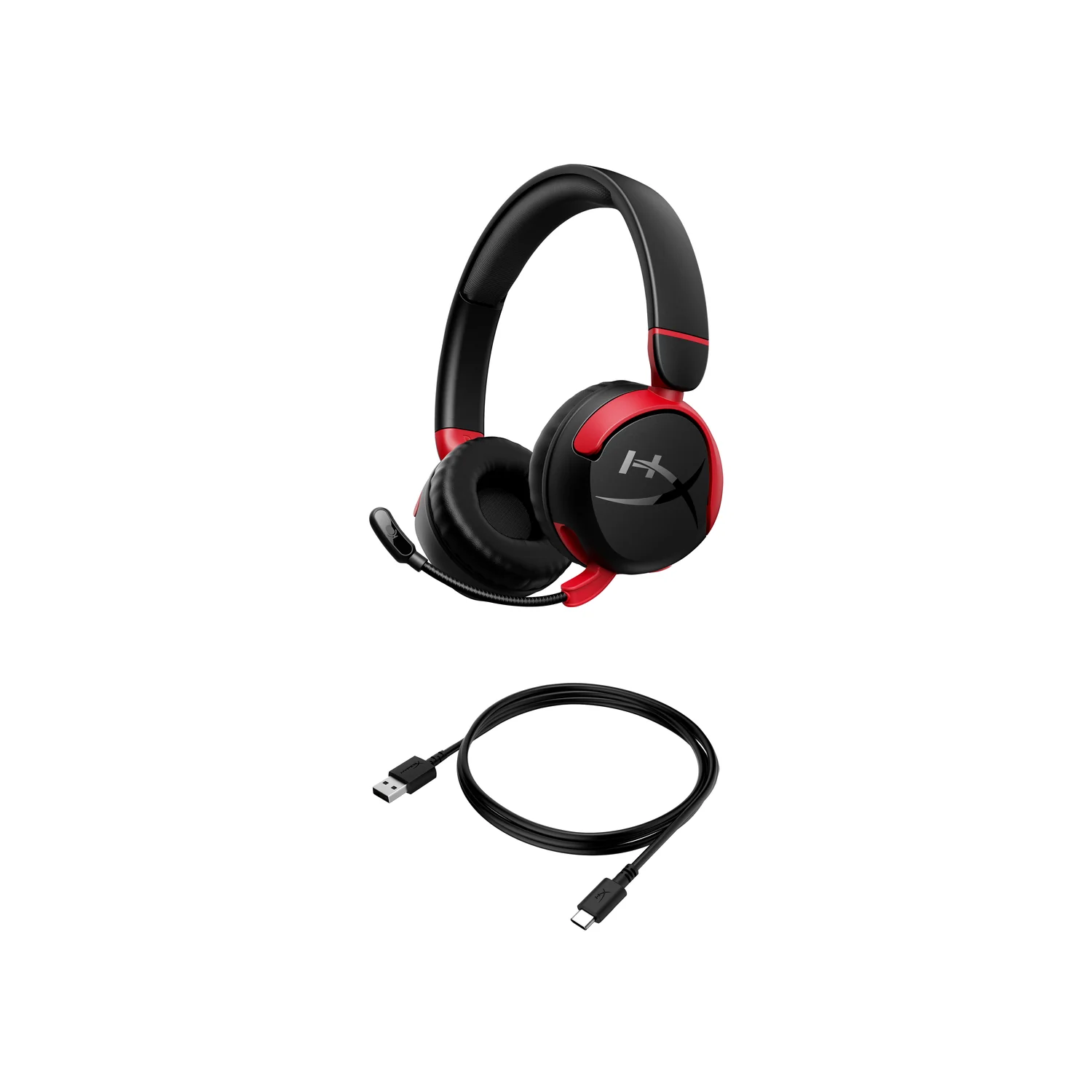 Auscultadores HyperX Cloud Mini Wireless Bluetooth 5.3 Noise Cancelling 30mm Preto Compatível PC/Consolas - Imagem 7