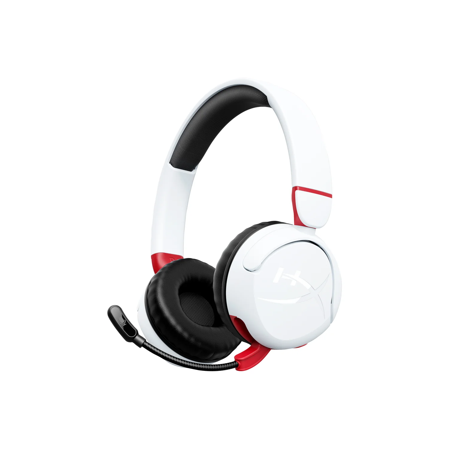 Headset de Gaming Sem Fios HyperX Cloud Mini - Branco (para crianças, Bluetooth 5.3, 25h bateria)