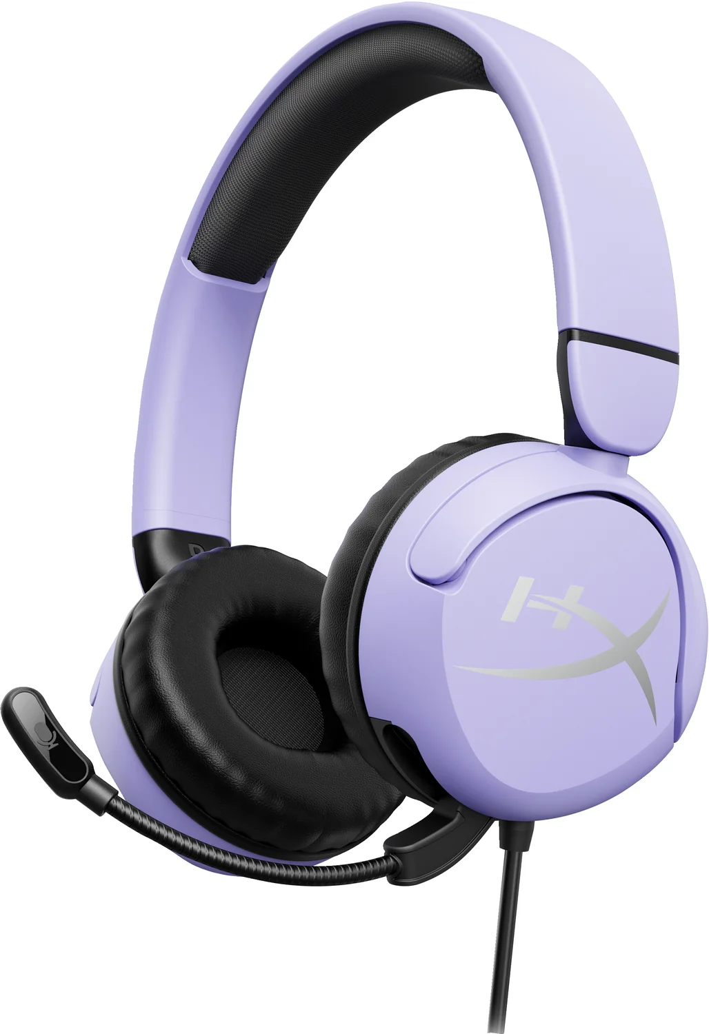 Auscultadores gaming HyperX Cloud Mini com fios cor lavanda binaurais