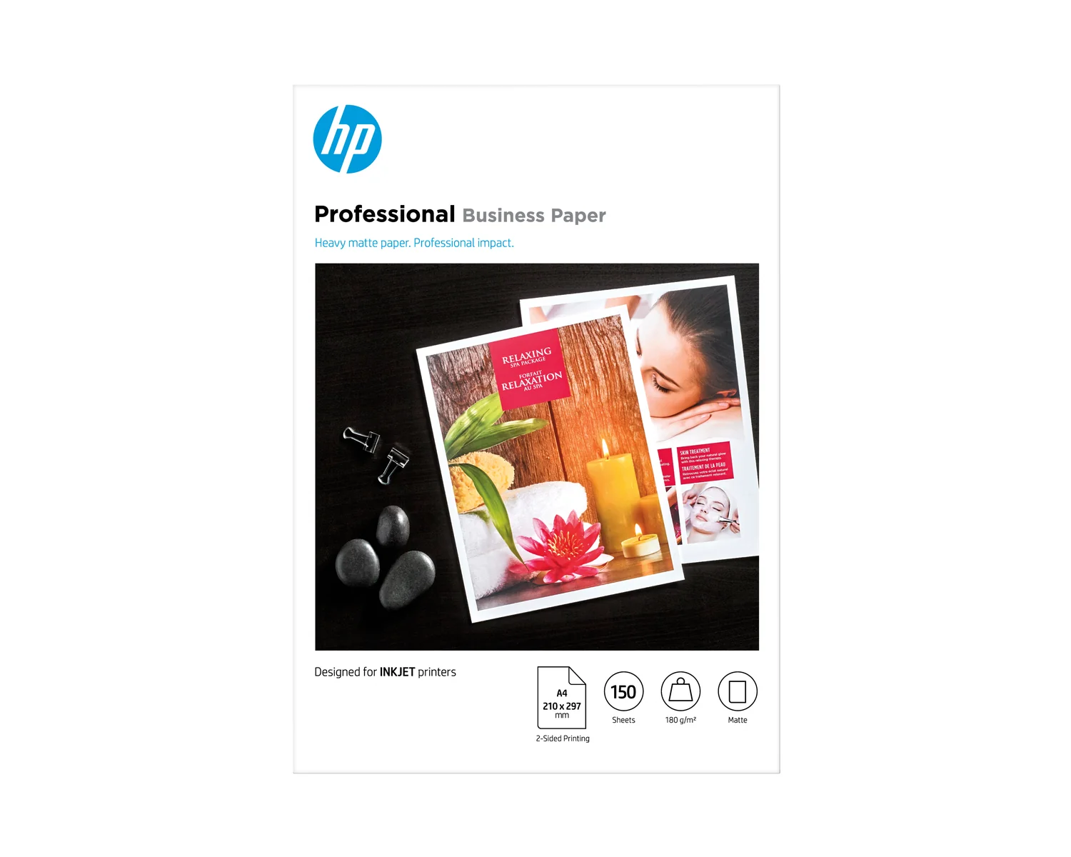 Papel Fotográfico HP Professional Business Mate A4 180g/m2 150 folhas FSC - Imagem 1