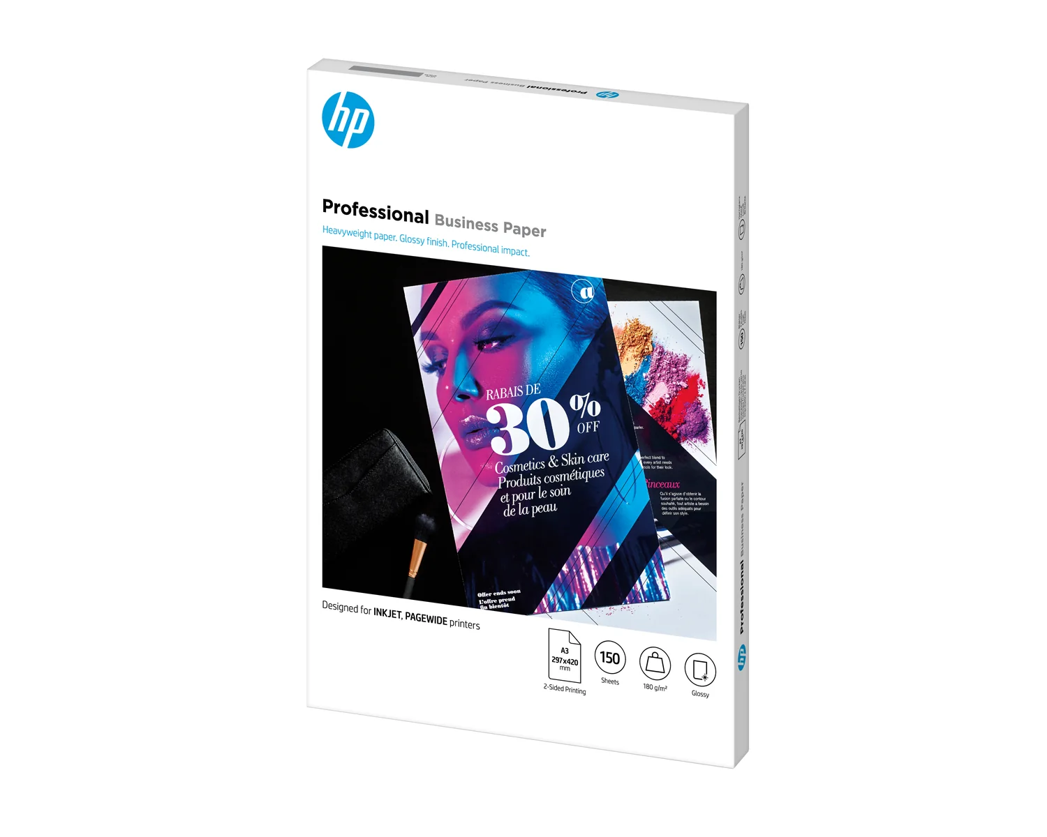 Papel HP Professional Brilhante A3 180g/m2 150 folhas FSC Multiusos - Imagem 2