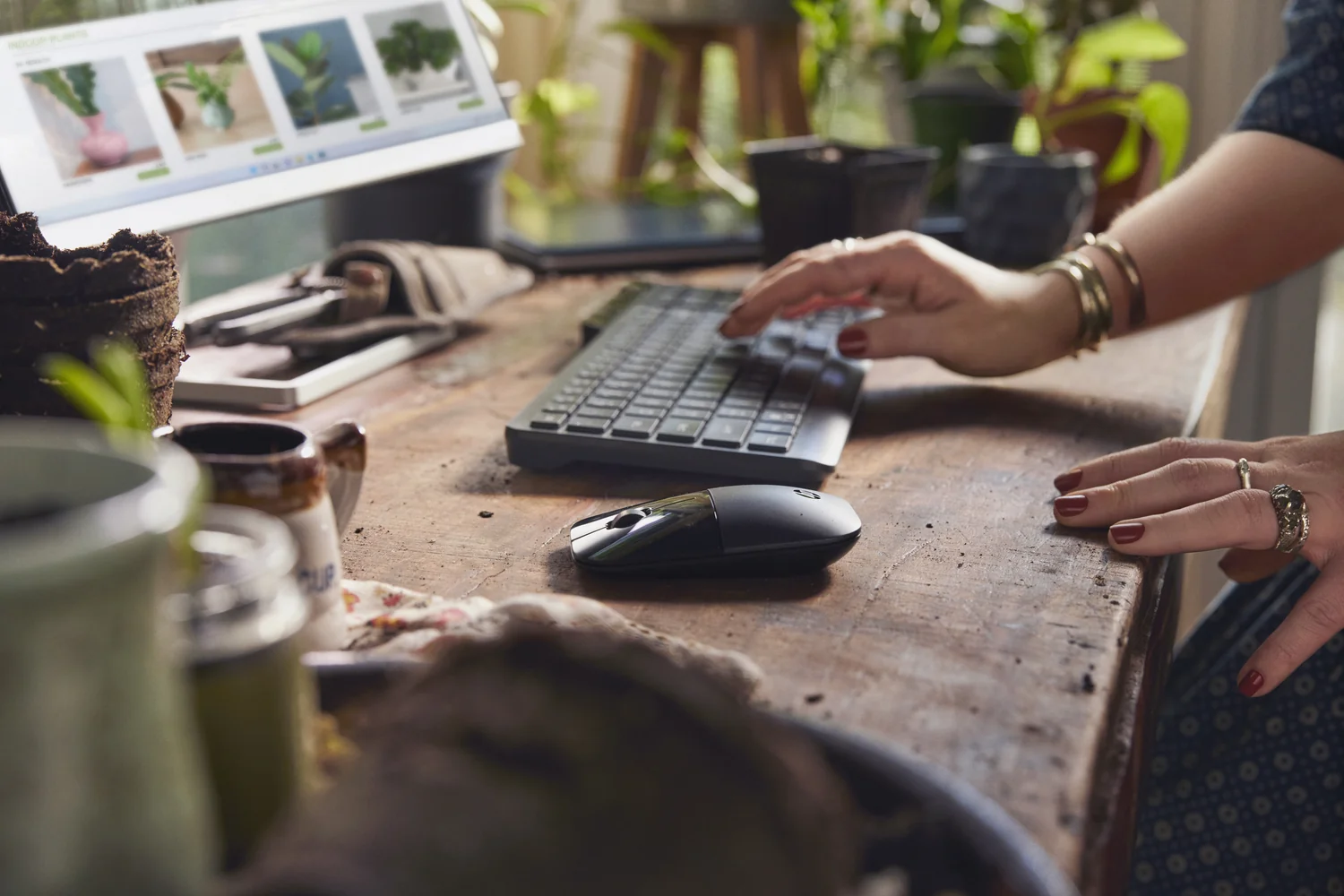 Teclado Bluetooth HP 460 multidispositivos sem fios preto - Imagem 5