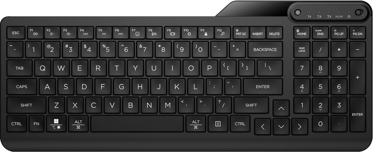 Teclado Bluetooth HP 460 multidispositivos sem fios preto - Imagem 8