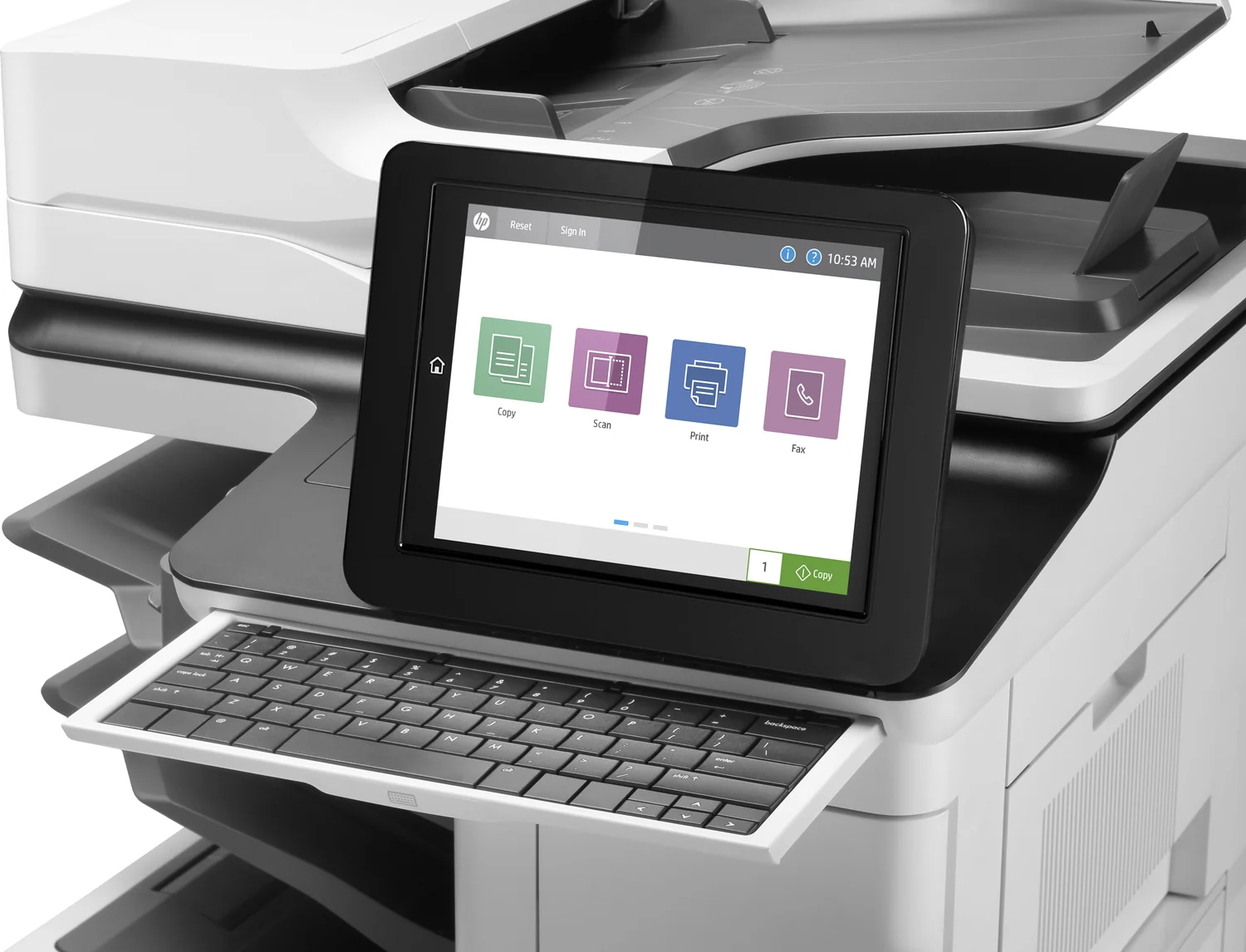 Impressora Multifuncional HP LaserJet Enterprise Flow M635z Laser Mono - Imagem 5