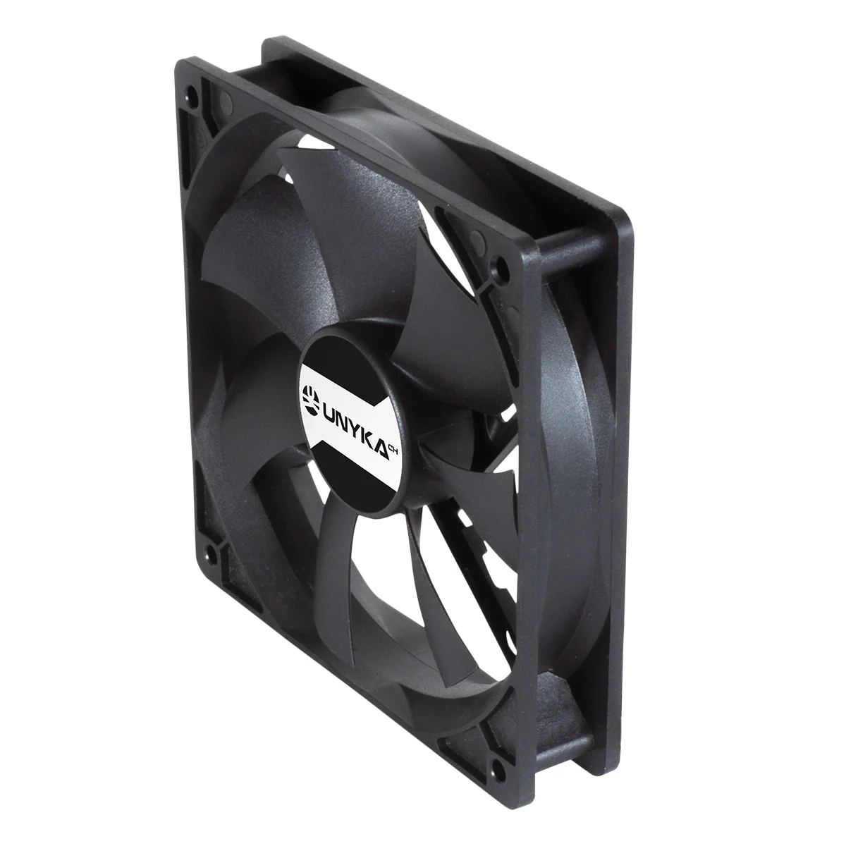 Ventoinha de Caixa UNYKAch 120mm 4-Pin PWM 1800 RPM Preta - Imagem 3