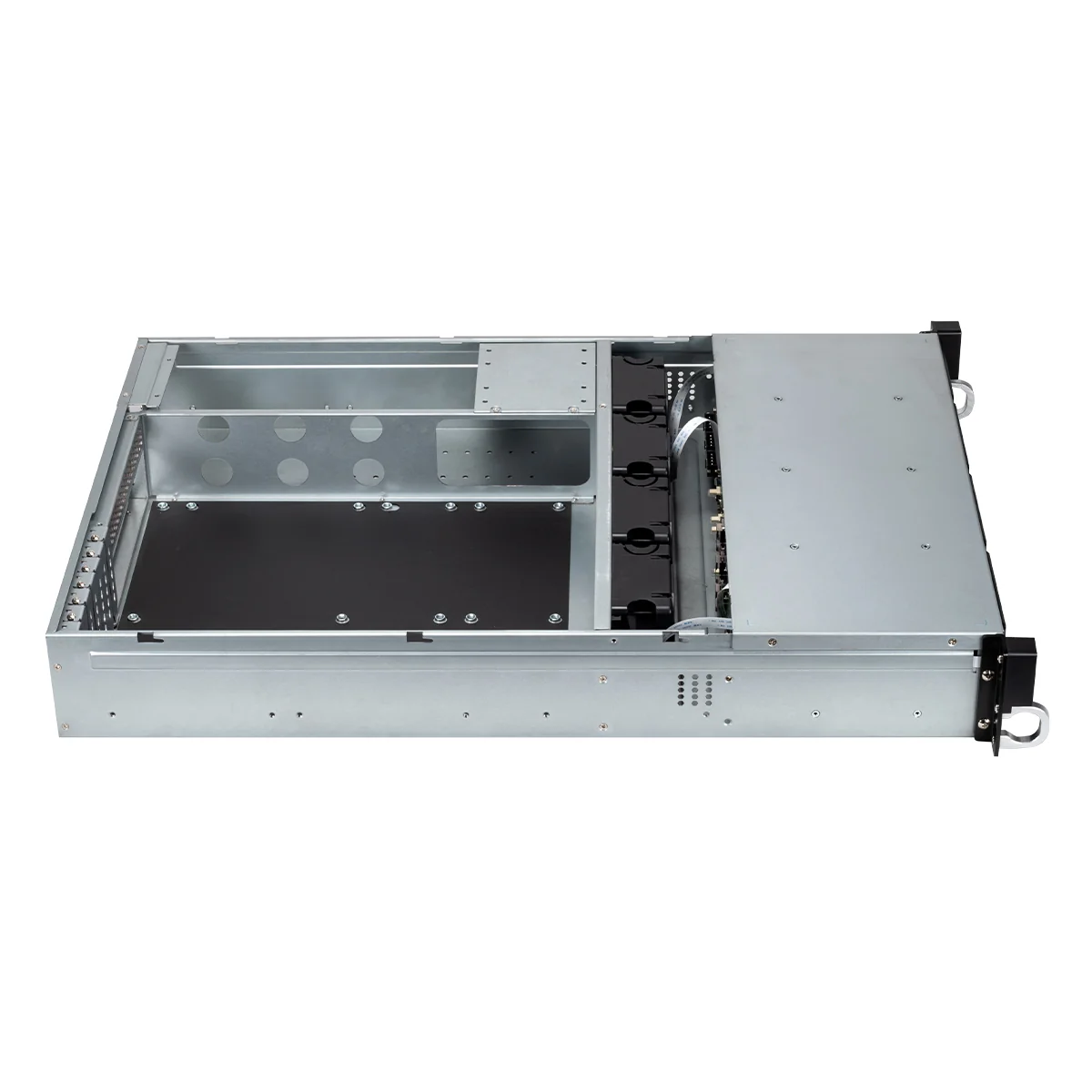Caixa Rack UNYKAch Server PRO 2U HSW6212 12 Baías Hot-Swap Backplane 6GB Preto e Prateado - Imagem 6
