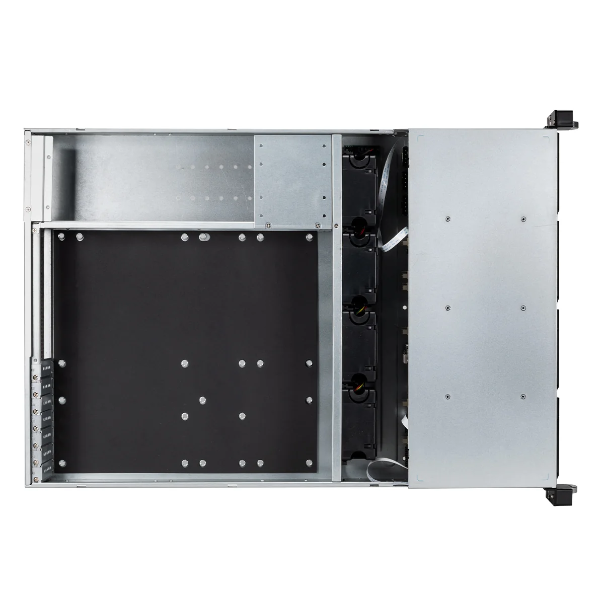 Caixa Rack UNYKAch Server PRO 2U HSW6212 12 Baías Hot-Swap Backplane 6GB Preto e Prateado - Imagem 7