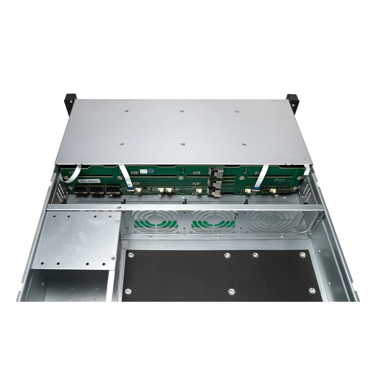 Caixa Rack UNYKAch Server PRO 2U HSW6212 12 Baías Hot-Swap Backplane 6GB Preto e Prateado - Imagem 2