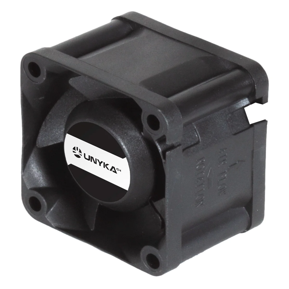 Ventoinha de Caixa UNYKAch 40mm 4-Pin 6000 RPM Preta - Imagem 3
